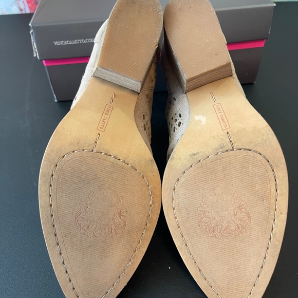 Vince Camuto Niranda Suede Perforated Bootie - Picture 7 of 8